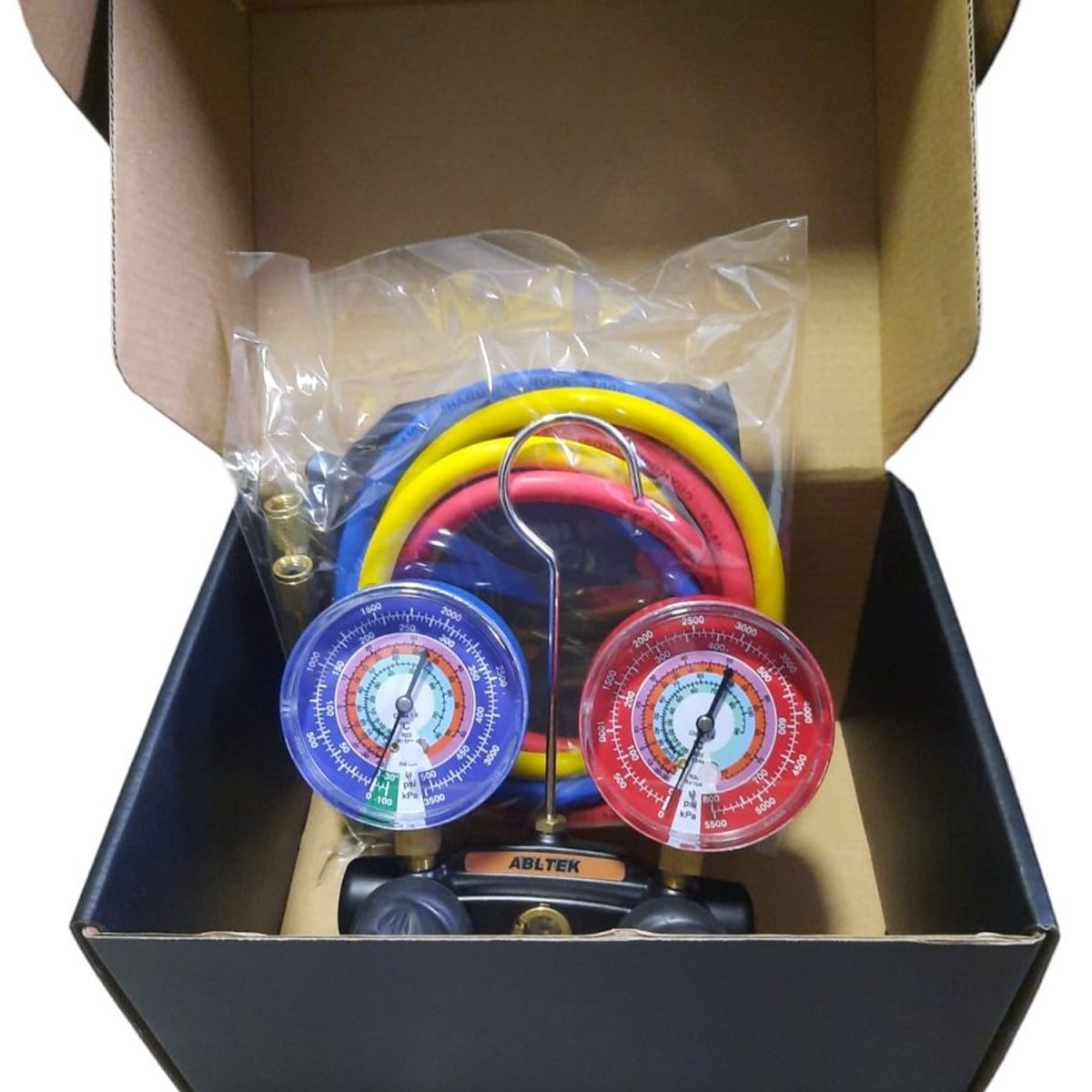 GENERICO - Manómetro R410a R32 R22 R134a Incluye Mangueras