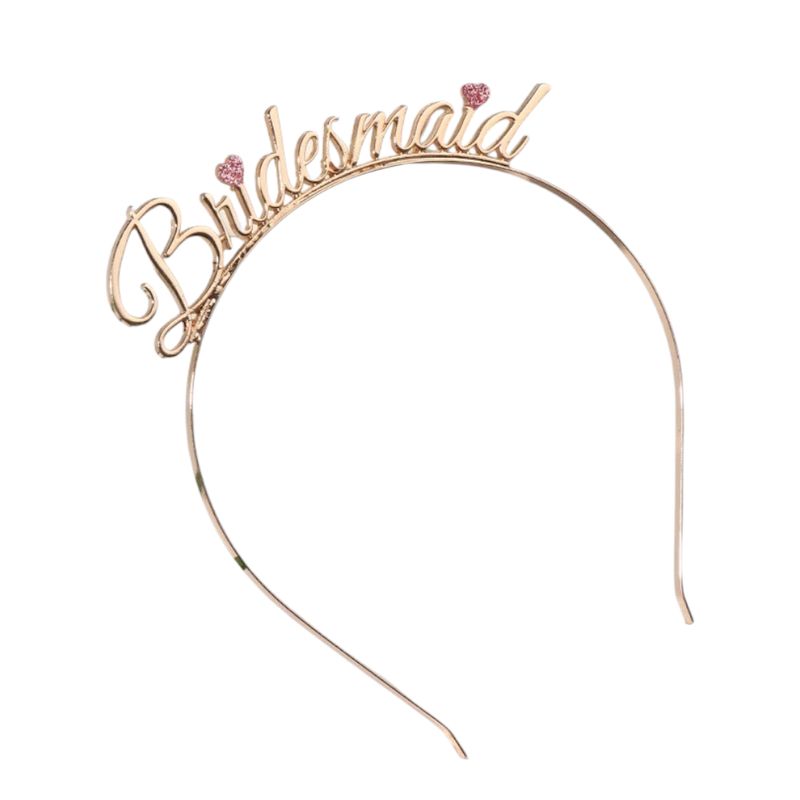 GENERICO - Cintillo bridesmaid corazón - despedida de soltera