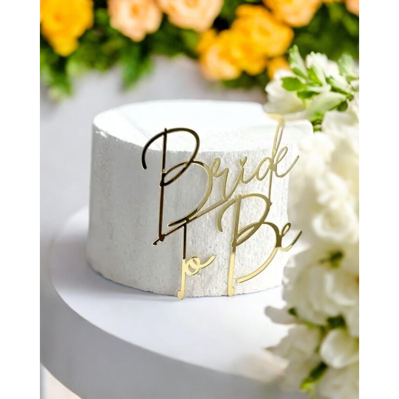 GENERICO - Topper torta bride to be 1 pc despedida de soltera