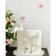 GENERICO - Topper torta bride to be 2 pcs despedida de soltera