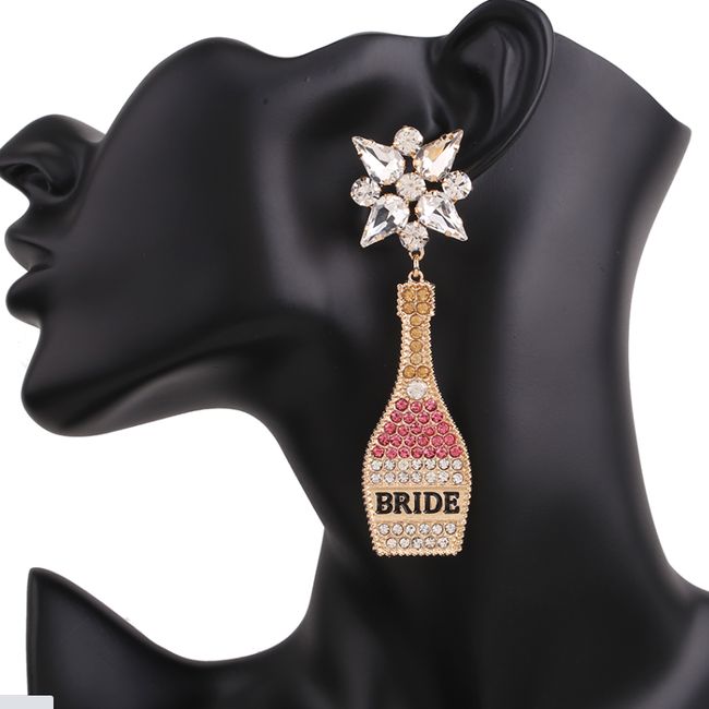 GENERICO - Aros Bride Champaña 2 - novia despedida de soltera