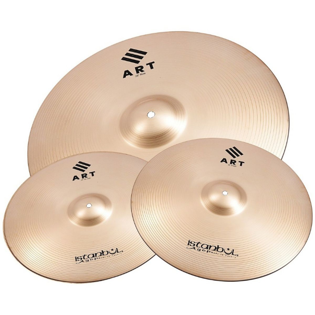 ISTANBUL AGOP - Pack 3 Platillos de Bateria Profesionales Istanbul ART3