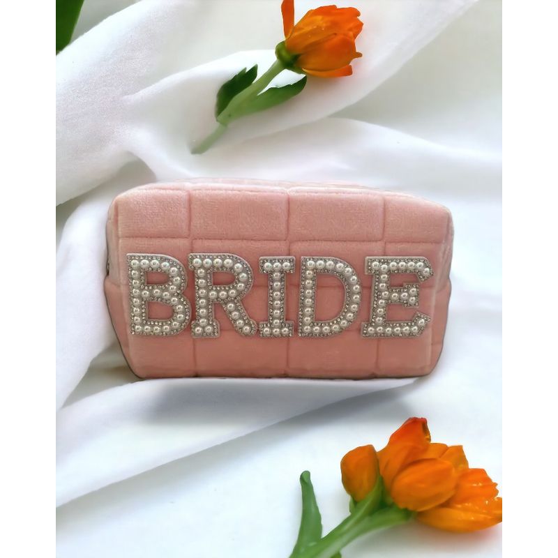 GENERICO - Cosmetiquero Bride peludito - novia matrimonio