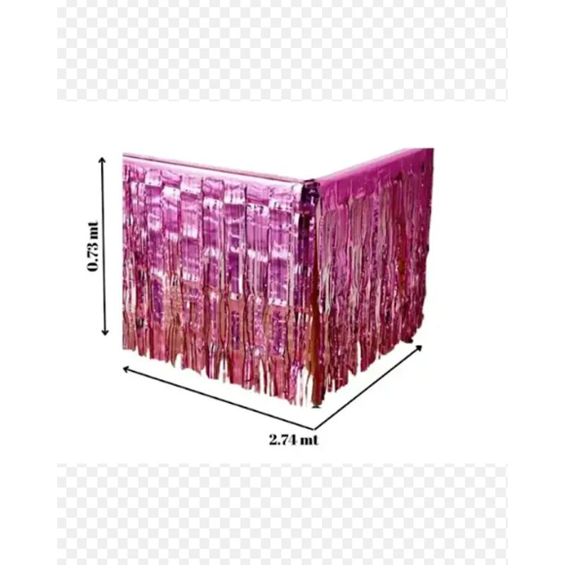 GENERICO - Faldon de Mesa para fiesta color Fucsia despedida de soltera