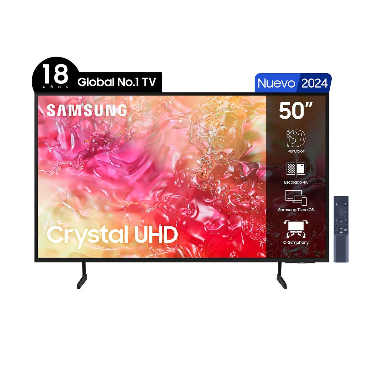 SAMSUNG - LED Smart TV 50 DU7000 4K UHD Tizen™ Samsung (2024)