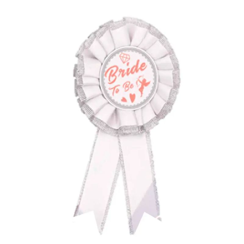 GENERICO - Distintivo Bride to be Blanco despedida de soltera