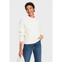 ESPRIT - Sweater De Cuello Redondo Mujer