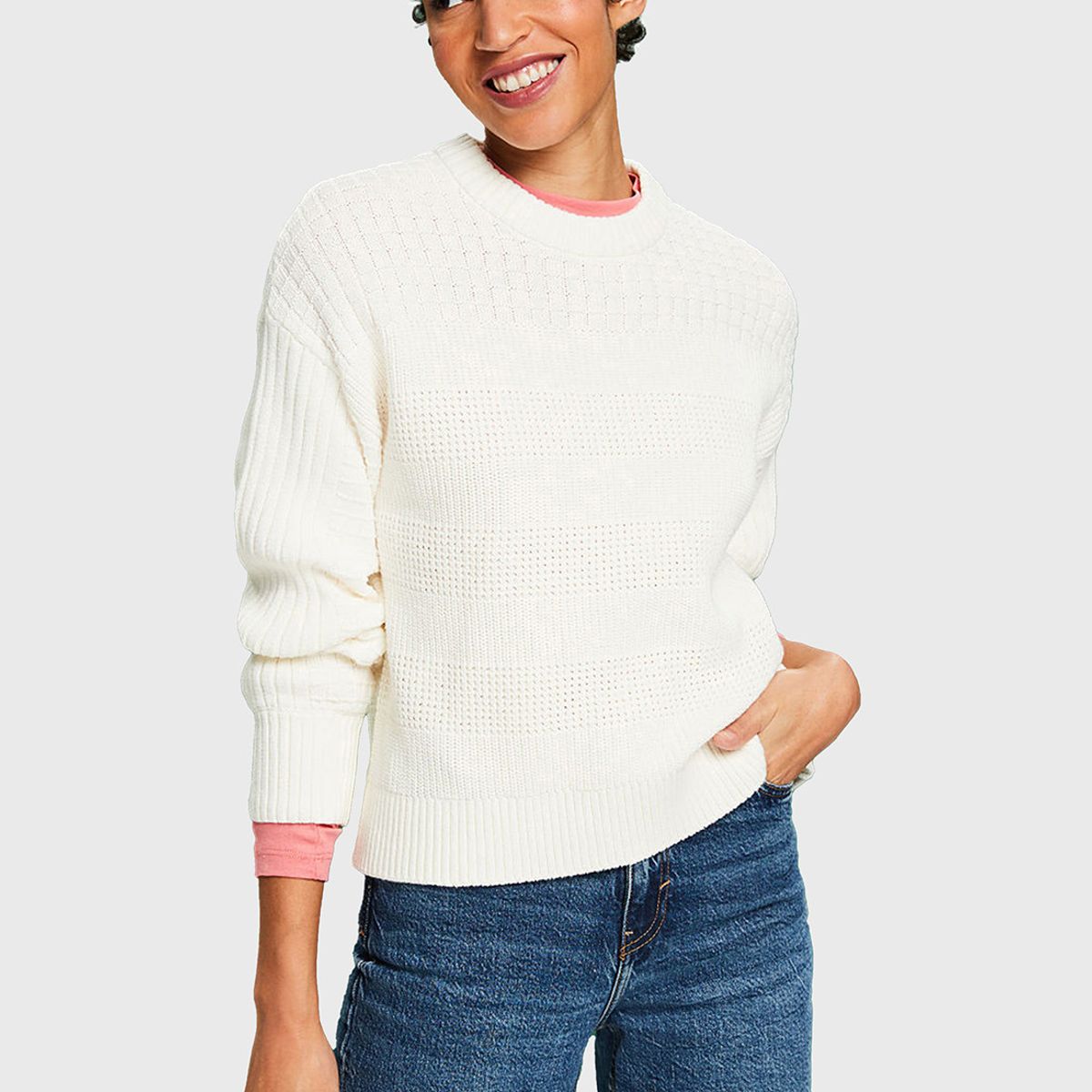 ESPRIT - Sweater De Cuello Redondo Mujer Esprit ESPRIT