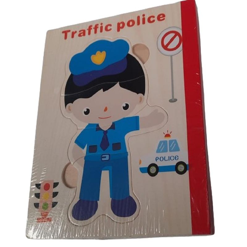 TOLIPA - Libro de Madera formato Puzzle de trabajos y personajes