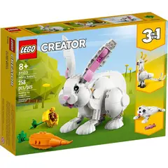 LEGO - Creator 3en1 Conejo Blanco 31133 258 Piezas En Caja