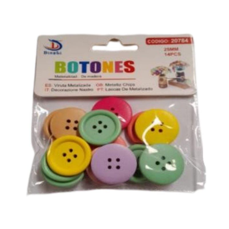 GENERICO - Botones Decorativos de Madera PB-B1