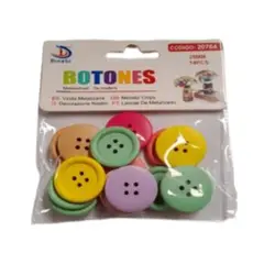 GENERICO - Botones Decorativos de Madera PB-B1