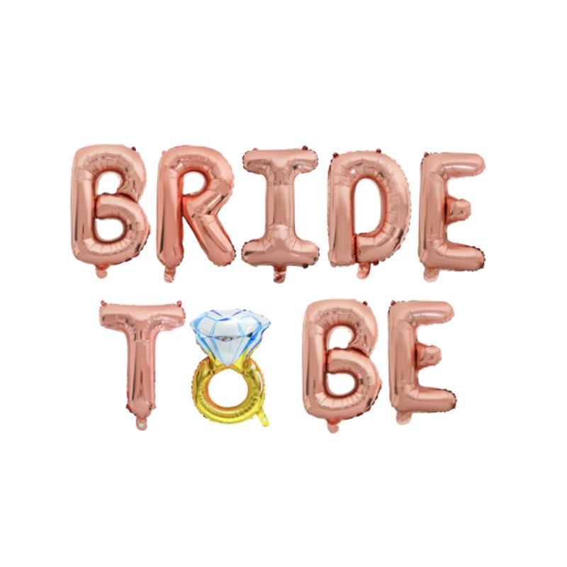 GENERICO - Globo Bride to be anillo compromiso - despedida de soltera