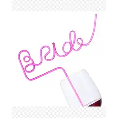 GENERICO - Bombilla bride cursiva - despedida de soltera o matrimonio