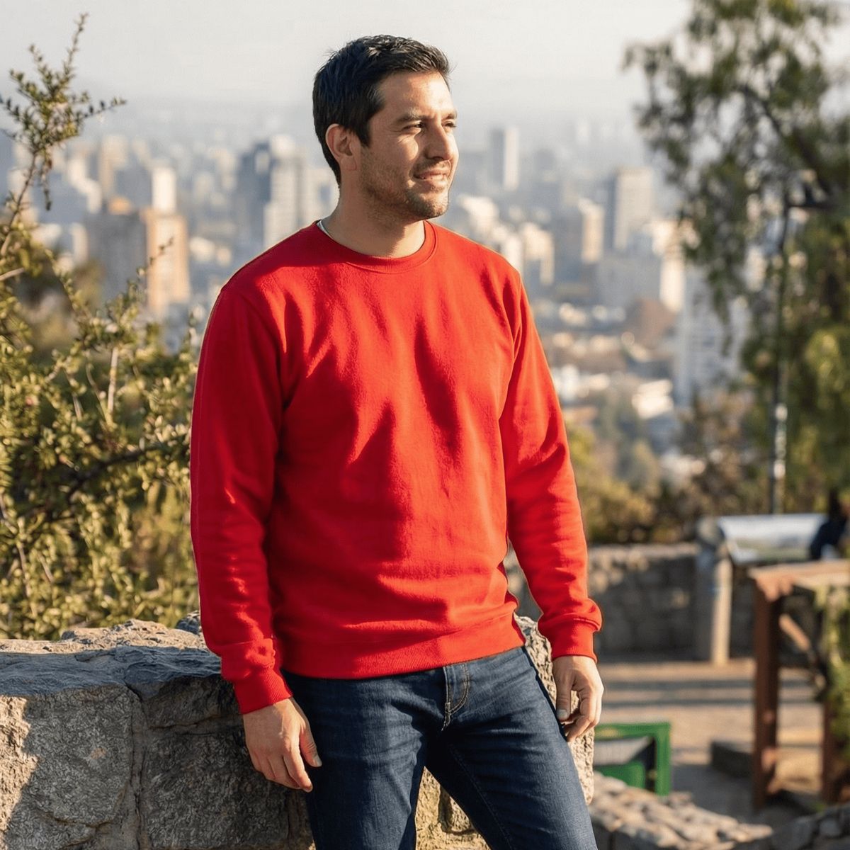 T-WORLD - Polerón Unisex Algodón Afranelado Básico Antipilling