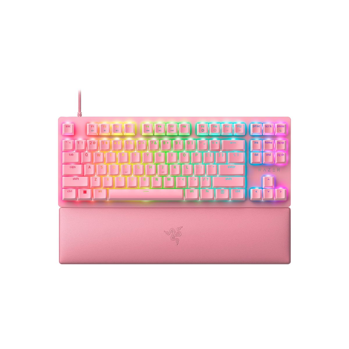 RAZER - Teclado Gamer Razer Huntsman V2 TKL Quartz Red Switch US