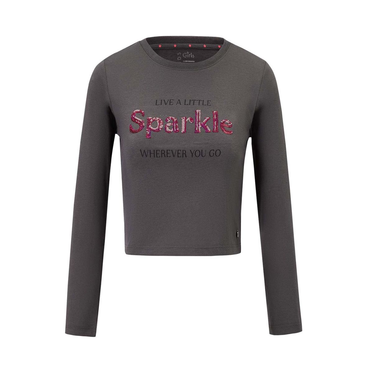 FASHION'S PARK - Polera Niña Letras Lentejuelas Marengo Fashion's Park