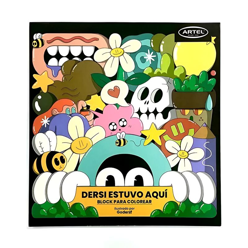 ARTEL - Block hojas gruesas para colorear Dersi