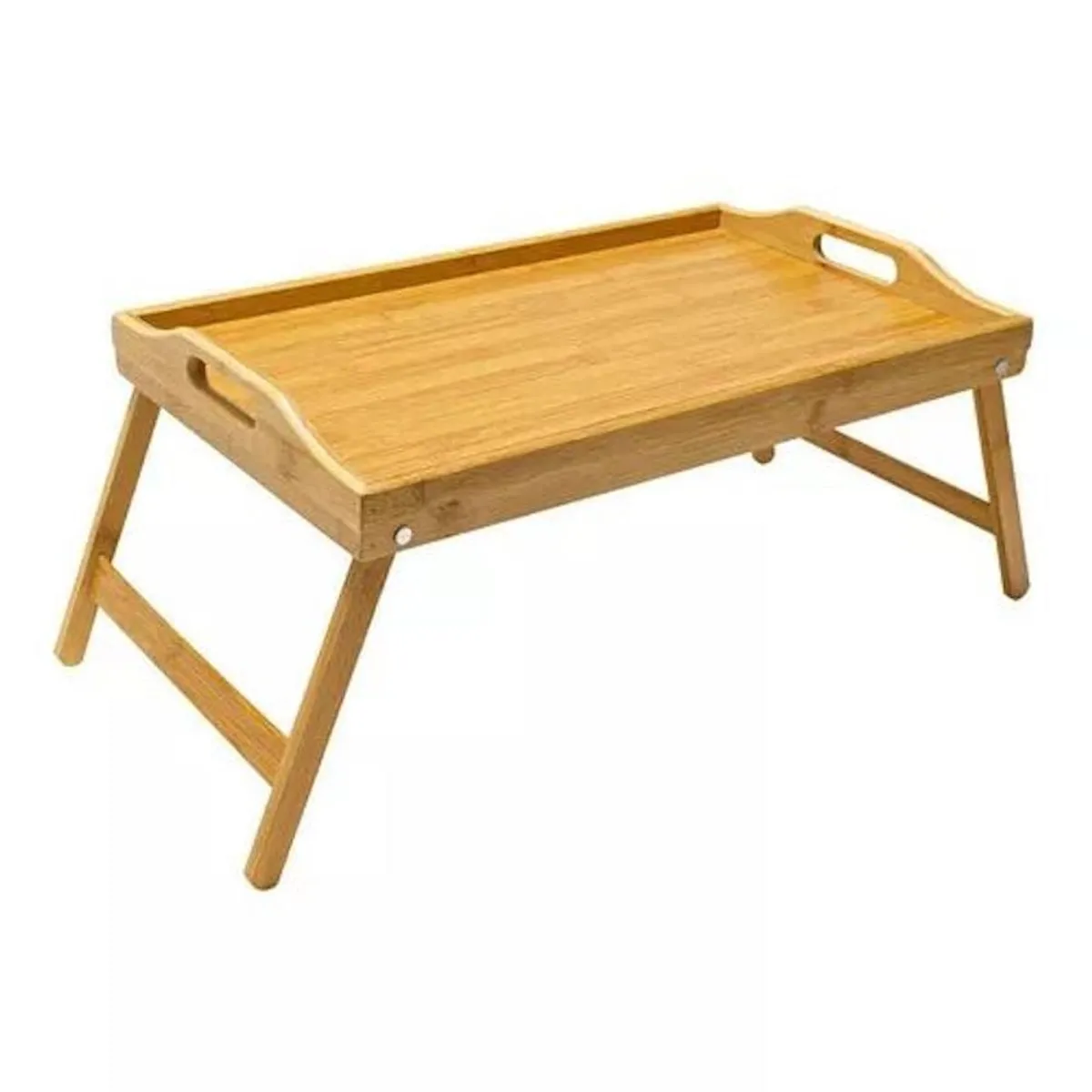 GENERICO - Mesa Desayuno Cama Mesa Laptop De Bamboo Madera 50cm