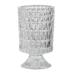GENERICO - Florero Jarron Decorativo Vidrio Elegante 18x9cm