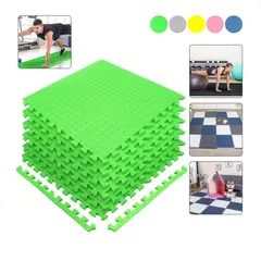 GENERICO - Pack X 4 Tatami Alfombra Encastrable 60x60x1.2cm Goma Eva verde