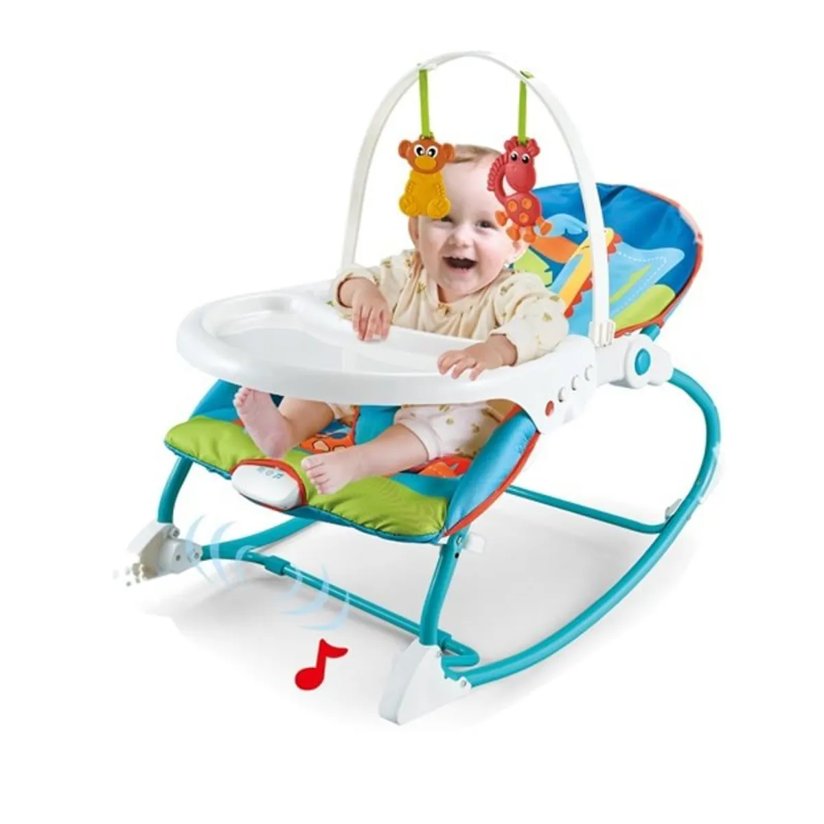 OEM - Silla Mecedora 2 En 1 Silla Para Niños Mecedora Con Juguetes