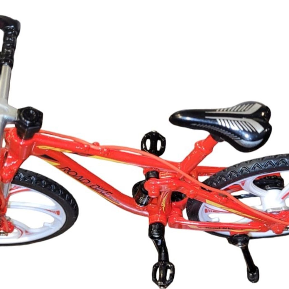 GENERICO - Bicicleta MTB Miniatura De Metal Escala 1 / 10 Coleccionables Roja