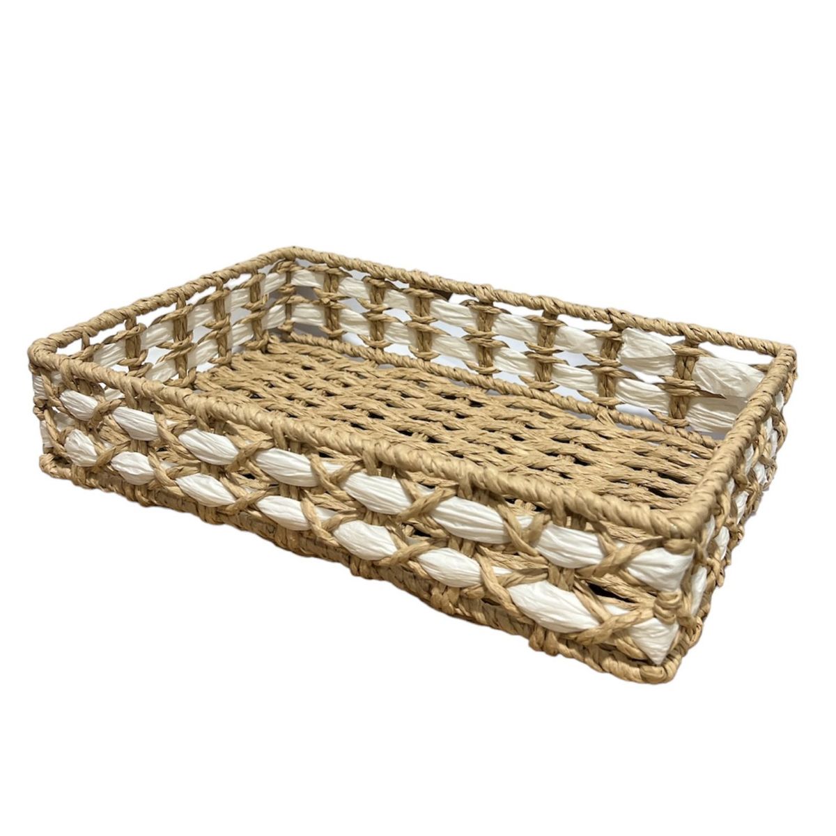 GENERICO - Cesta Panera De Rattan Cesta De Pan Cuadrada Pequeña