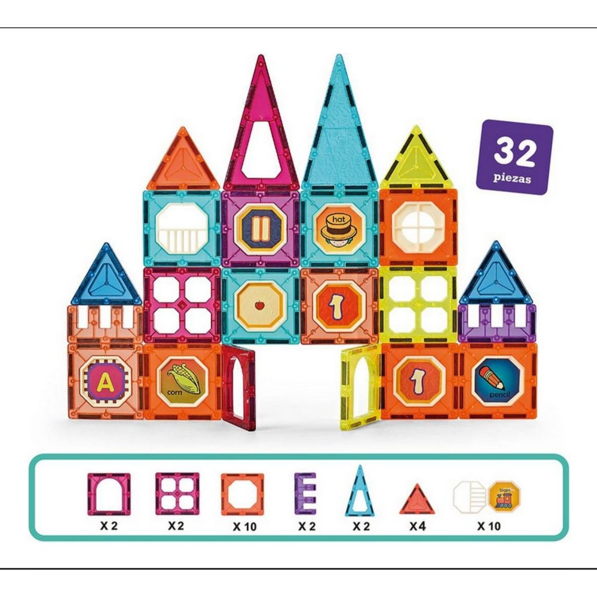 OEM - Bloques Magnéticos Para Construir 32 Piezas