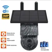 GENERICO - Camara de Seguridad con Panel Solar WIFI - Color Camuflaje
