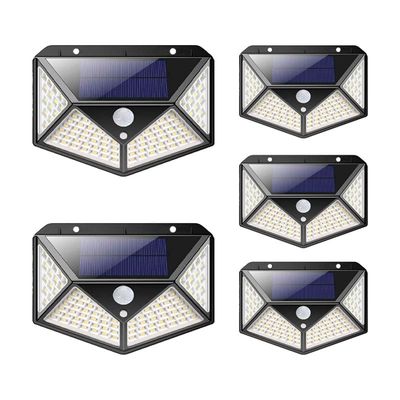 Imagen 2 del producto Pack 5 Focos Solares 100 Led Sensor de Movimiento