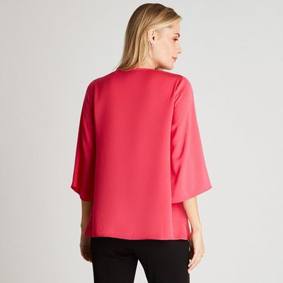Imagen 2 del producto Blusa Fucsia Manga 3/4