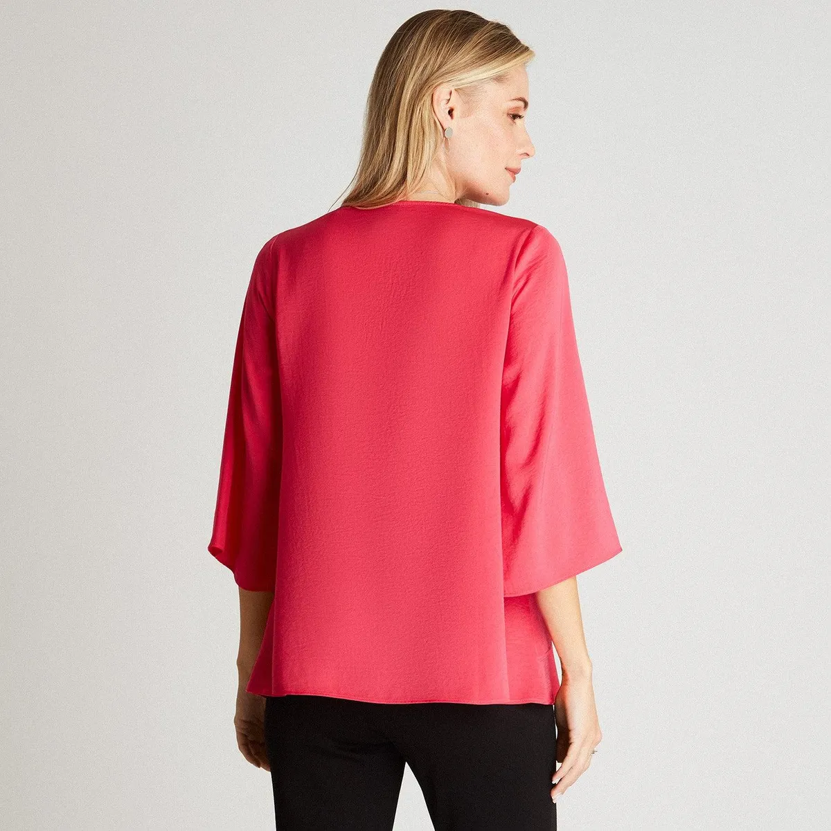 LORENZO DI PONTTI - Blusa Fucsia Manga 3/4