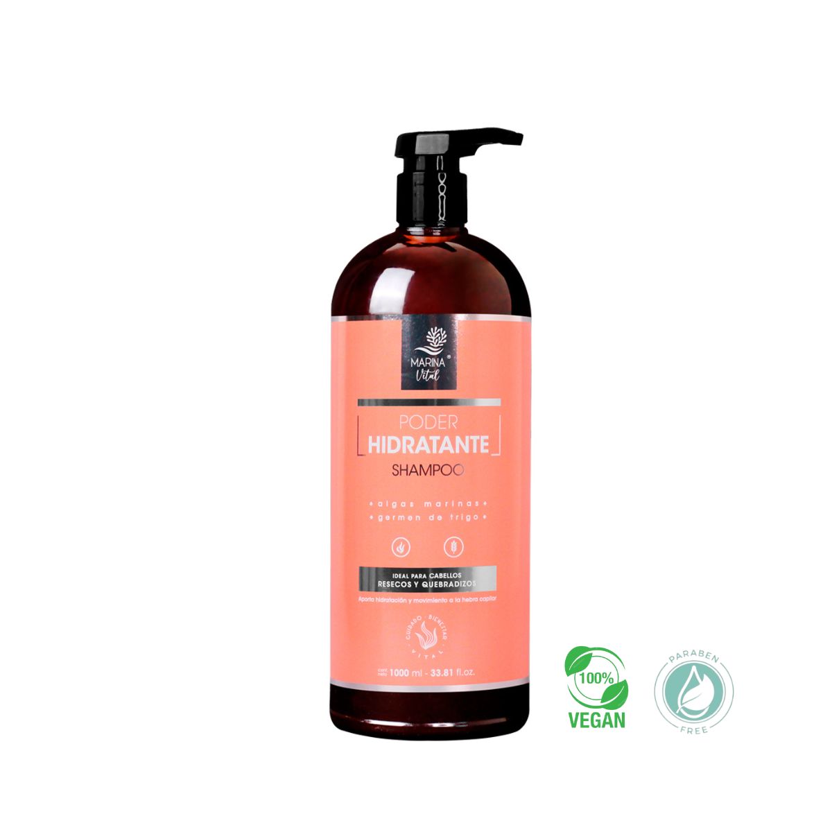 MARINA VITAL - Shampoo Poder Hidratante Marina Vital 1000 ml MARINA VITAL