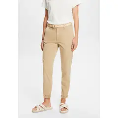 ESPRIT - Pantalón Chino Cropped Mujer