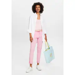 ESPRIT - Pantalón Chino Cropped Mujer