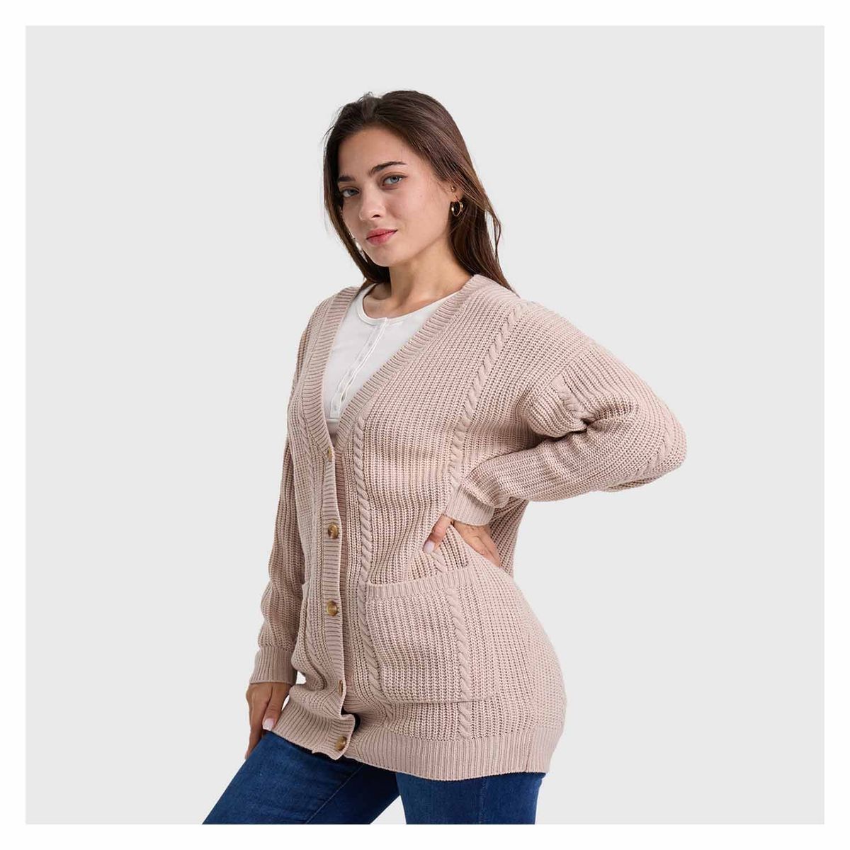 FASHION'S PARK - Sweater Mujer Abierto Arena Fashion's Park