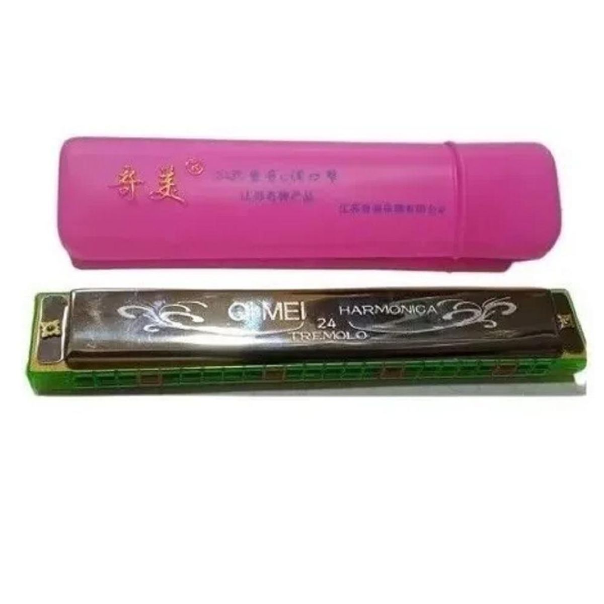 GENERICO - Armónica Diatonica Qi Mei 24 Performance Rosada