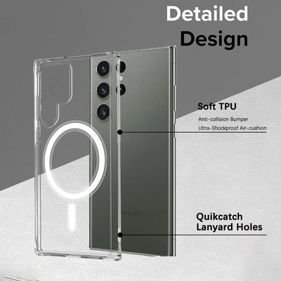 Imagen 2 del producto Carcasa Magsafe Para S24 Ultra Anti Golpes Transparente