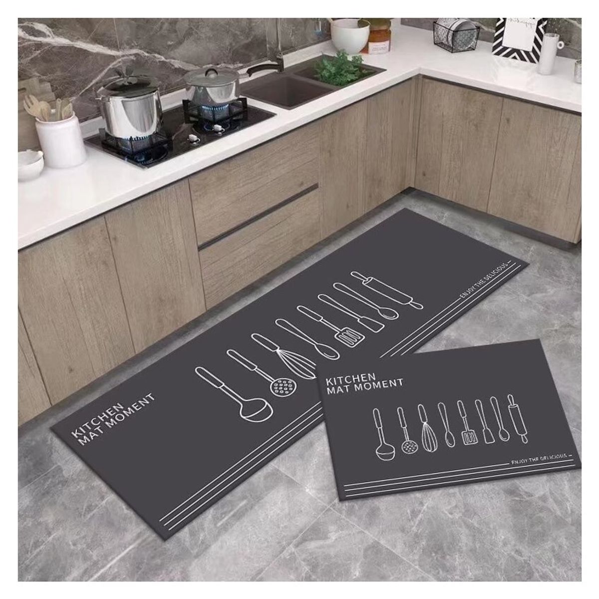 COMPRAPO - Set Alfombras Cocina Kitchen Mat Antideslizante