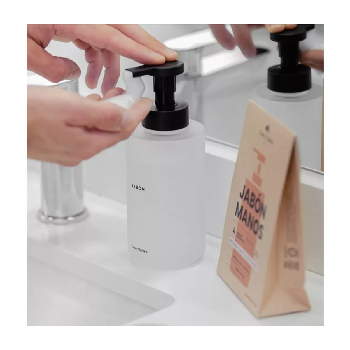GENERICO - Dispensador De Jabon Vidrio 350ml