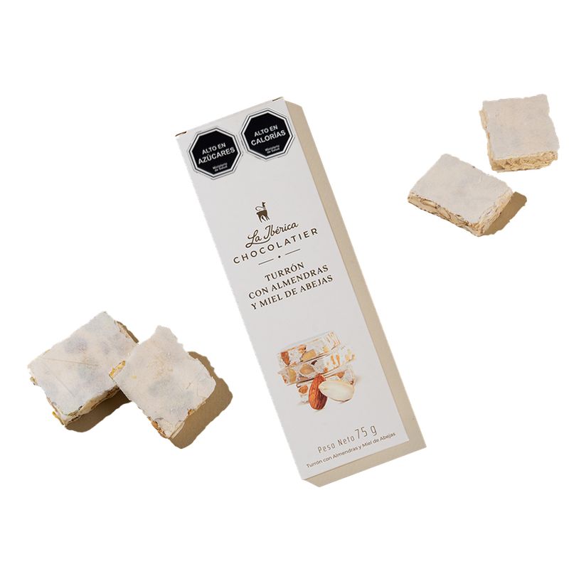LA IBERICA - TURRÓN DE MIEL RELLENO DE ALMENDRA 75G LA IBÉRICA