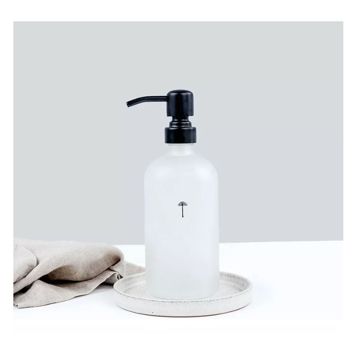 GENERICO - Dispensador Lavaloza Vidrio Opaco Casa Nativa 500ml Premium