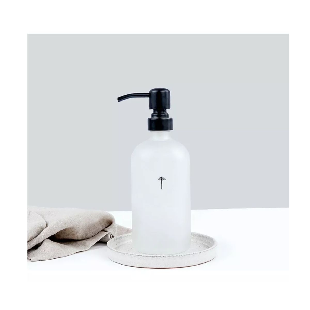 GENERICO - Dispensador Lavaloza Vidrio Opaco Casa Nativa 500ml Premium