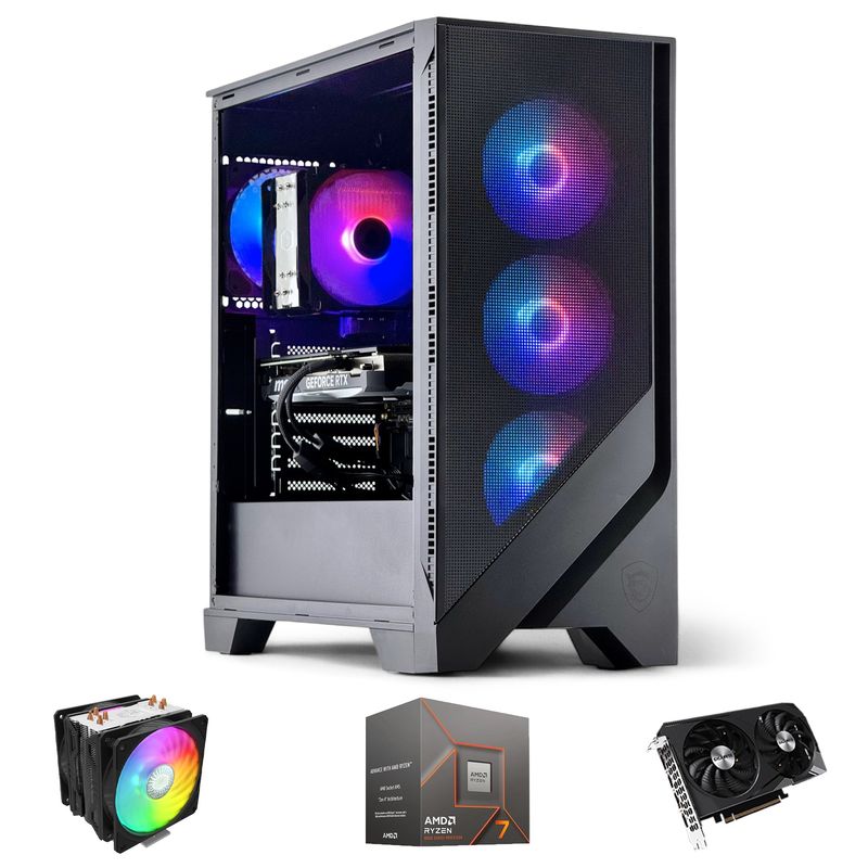 HYPERPC - PC GAMER AMD RYZEN 7 8700 32Gb DDR5 2Tb RTX 4060 WiFi Air