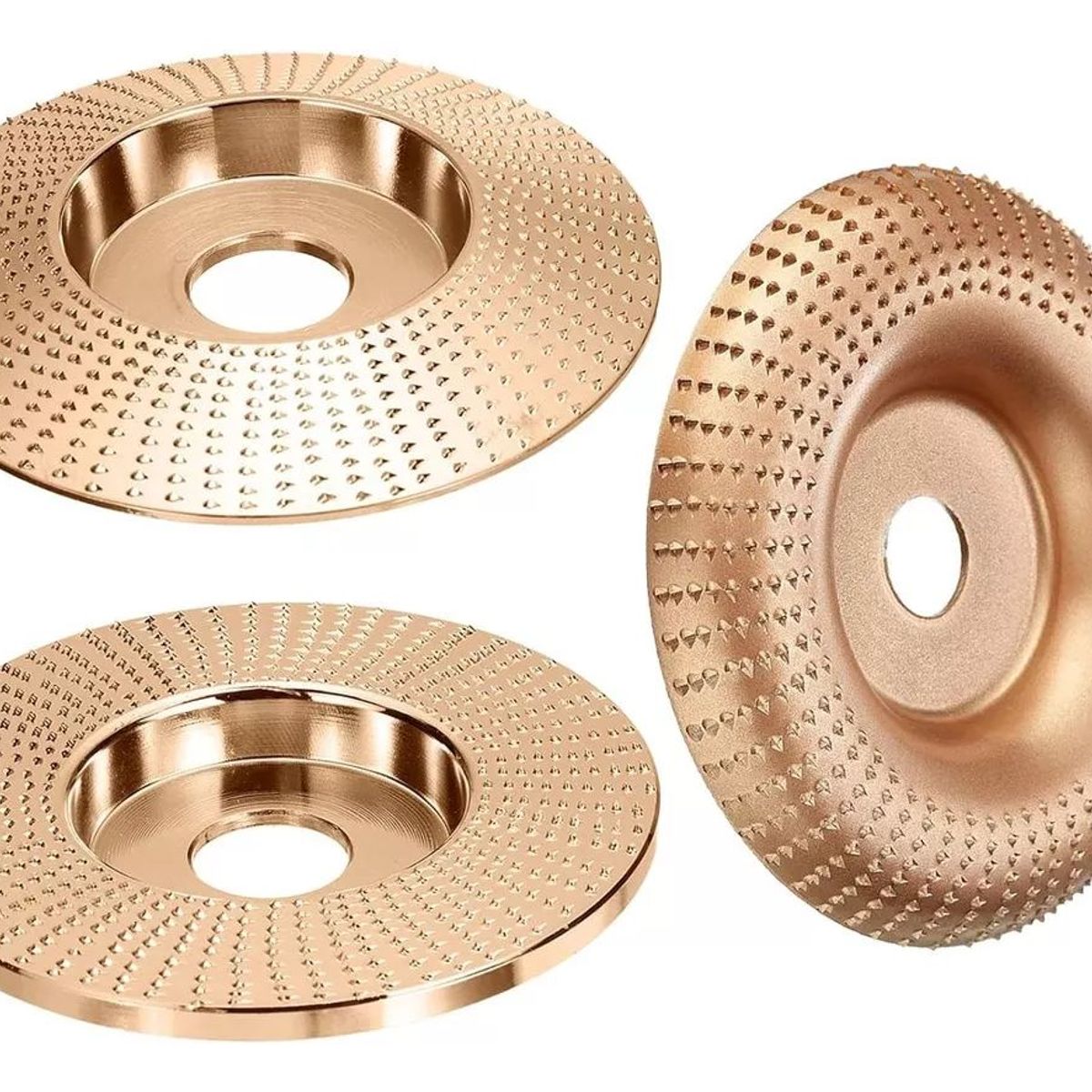 KUANGYE - Pack 3 Disco Escofina Tallado Desbaste Madera De 85 A 100mm