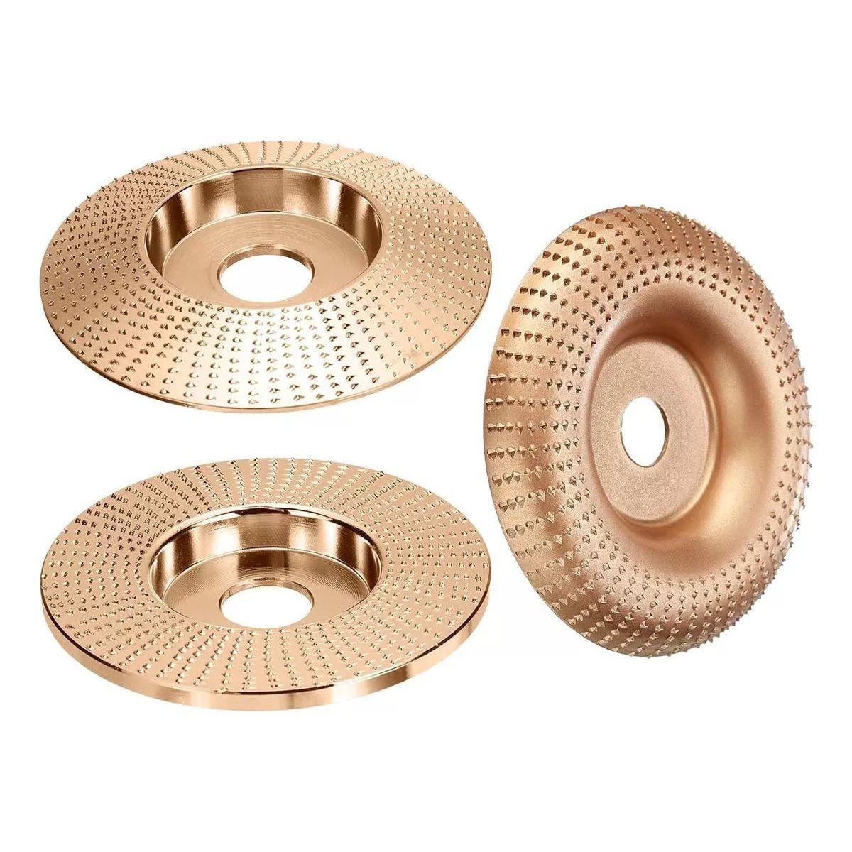 KUANGYE - Pack 3 Disco Escofina Tallado Desbaste Madera De 85 A 100mm