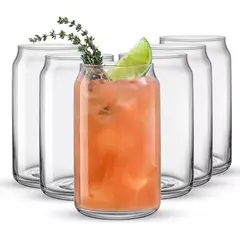 KUANGYE - Set 4 Vasos Vidrio Borosilicato 550 Ml