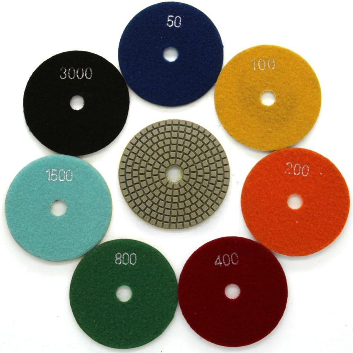 KUANGYE - Almohadillas Diamantada De Pulido En Húmedo 10 Pcs