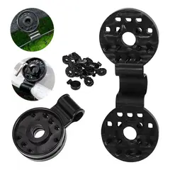 KUANGYE - Set De 20 Clips De Pvc Para Malla Raschel Negro